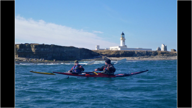 Swilkie Point Lighthouse Sea Kayak Stroma Lighthouse