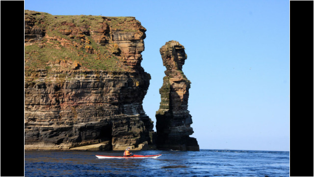 Sea stack just South of The Knee Sea Kayak Duncansby Head