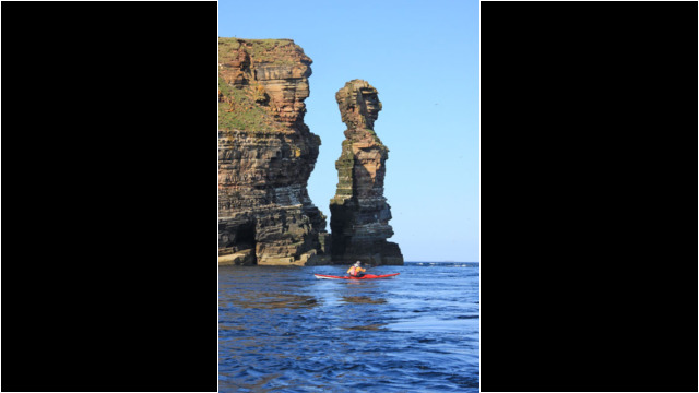Sea stack just South of The Knee Sea Kayak Duncansby Head