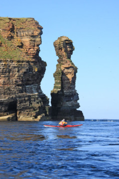 Sea stack just South of The Knee Sea Kayak Duncansby Head