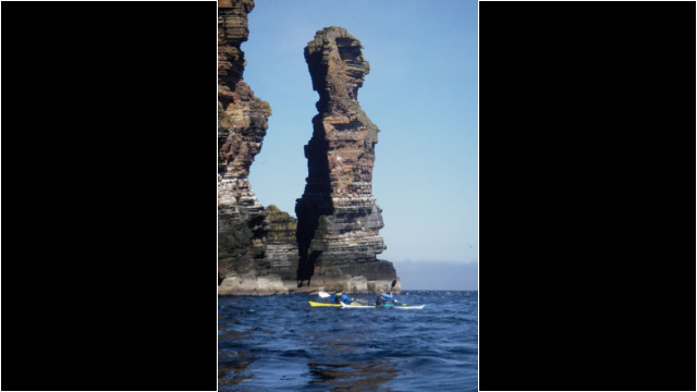 Sea stack just South of The Knee Sea Kayak Duncansby Head