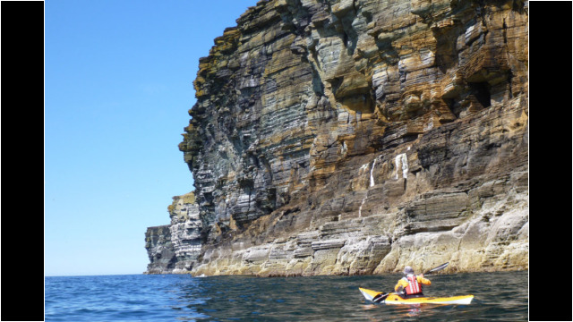 Noup Head cliffs Sea Kayak Orkney Westray Noup Head