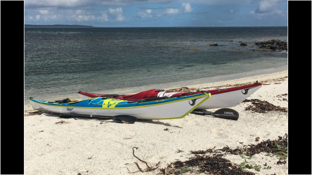 North Bay beach landing Sea Kayak Orkney Copinsay