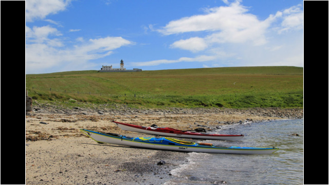 South Bay & Copinsay Lighthouse Sea Kayak Orkney Copinsay Lighthouse