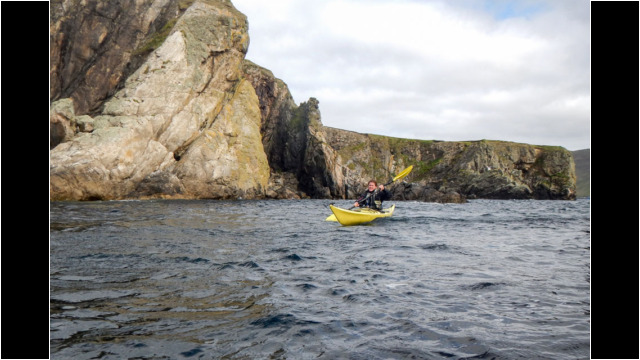 East Burra coastline Sea Kayak Shetland Bridge End