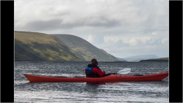 Looking across to Mainland Shetland Sea Kayak Shetland Bridge End