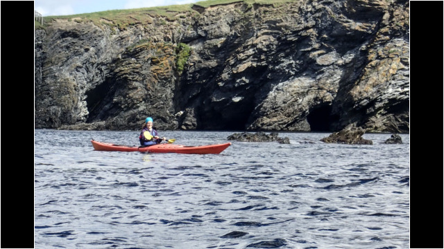 West Burra coastline Sea Kayak Shetland Bridge End