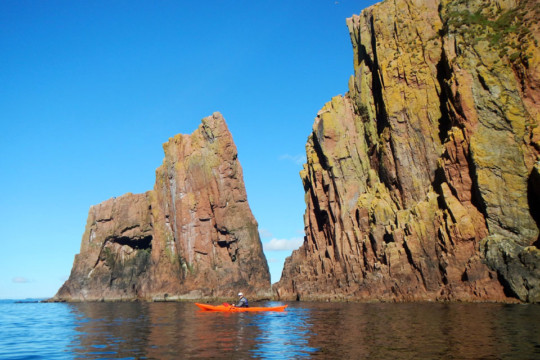 Muckle Roe coastline Sea Kayak Shetland Muckle Roe