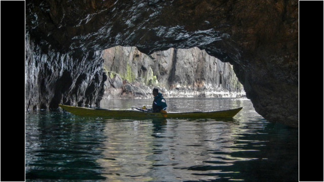 Caves a plenty Sea Kayak Shetland Muckle Roe
