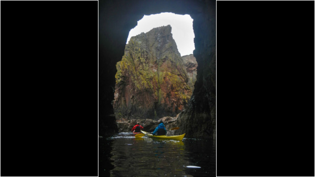 Another cave! Sea Kayak Shetland Muckle Roe