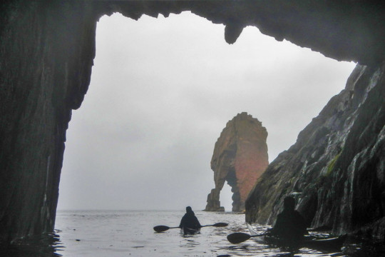 Caves & sea stacks Sea Kayak Shetland Muckle Roe