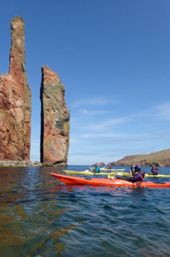 Sea stack Sea Kayak Shetland Ronas Voe