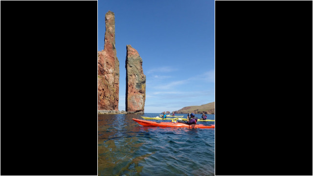 Sea stack Sea Kayak Shetland Ronas Voe