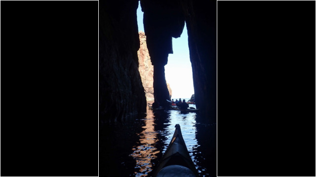 Caves & arches Sea Kayak Shetland Ronas Voe