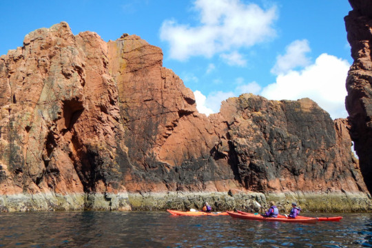 Ronas Voe coastline Sea Kayak Shetland Ronas Voe