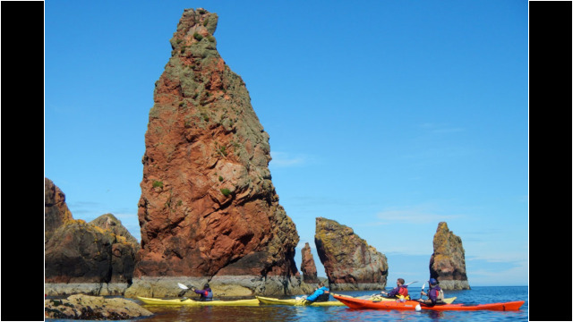 Mini sea stacks Sea Kayak Shetland Ronas Voe