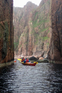 Ronas Voe coastline Sea Kayak Shetland Ronas Voe