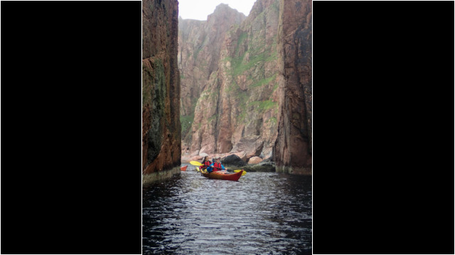 Ronas Voe coastline Sea Kayak Shetland Ronas Voe