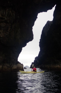 Caves & arches Sea Kayak Shetland Ronas Voe