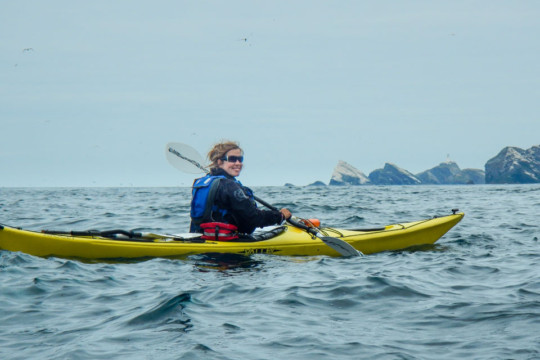 Heading out to Muckle Flugga Sea Kayak Shetland Muckle Flugga