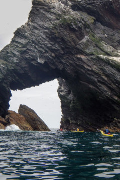 Sea arch Sea Kayak Shetland Muckle Flugga