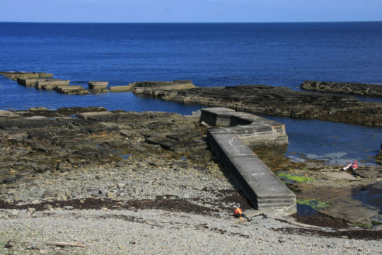 Nybster harbour Sea Kayak Keiss Castle Nybster harbour