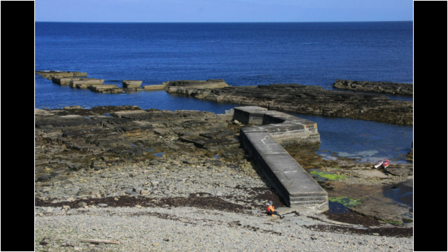 Nybster harbour Sea Kayak Keiss Castle Nybster harbour