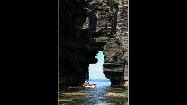 Arch, North Coast of Noss Head Sea Kayak Noss Head