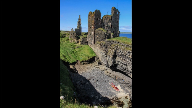 Castle Sinclair Girnigoe Sea Kayak Noss Head Castle Sinclair Girnigoe