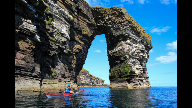 Arch near Ires Geo Sea Kayak Whaligoe Arch