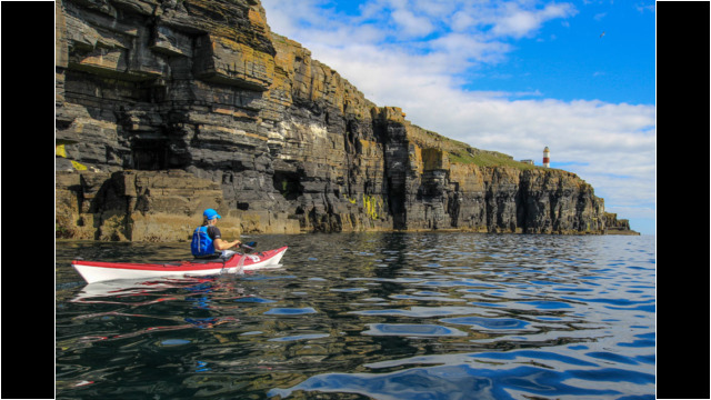 Ousbacky Lighthouse Sea Kayak Whaligoe Ousbacky Lighthouse