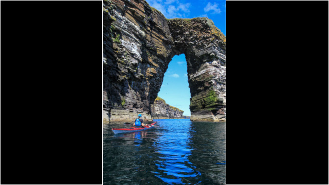 Arch near Ires Geo Sea Kayak Whaligoe Arch