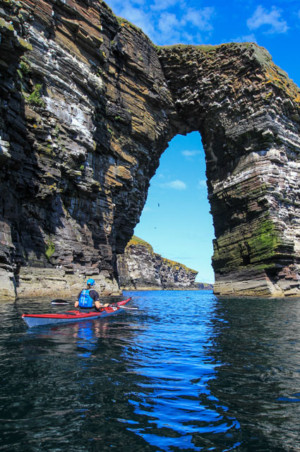 Arch near Ires Geo Sea Kayak Whaligoe Arch