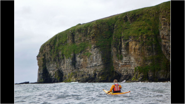 Cliffs south of Lybster Sea Kayak Dunbeath to Lybster