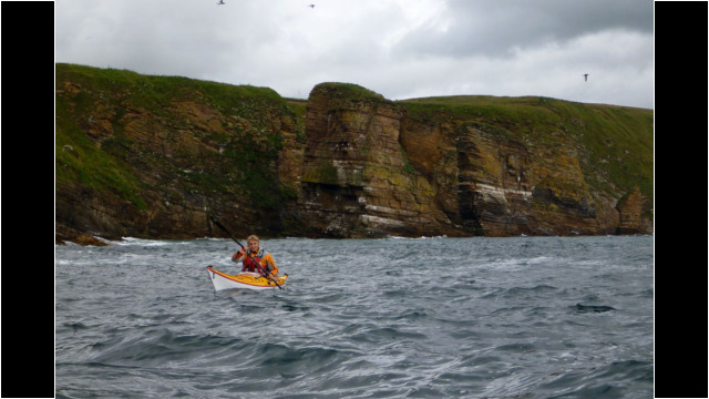Approaching Dunbeath from North Sea Kayak Dunbeath to Lybster