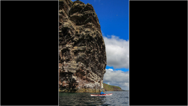 Cliffs near an Dun Sea Kayak Helmsdale to Dunbeath