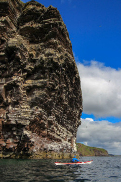 Cliffs near an Dun Sea Kayak Helmsdale to Dunbeath