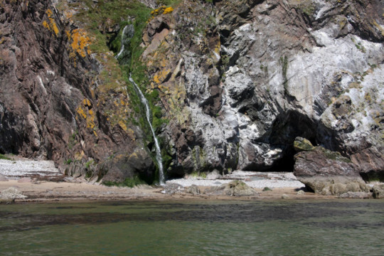 Waterfall beach North Sutor