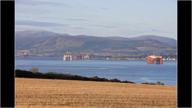 Cromarty Firth Oil Rigs Sutors Stacks Cromarty Firth Oil Rigs