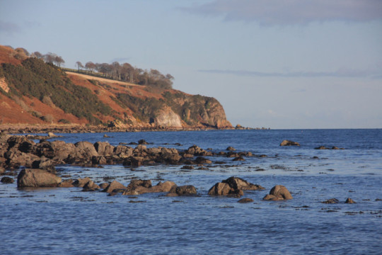 Leaving Rosemarkie Sutors Stacks