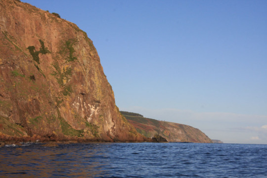 Coastline leaving Rosemarkie Sutors Stacks