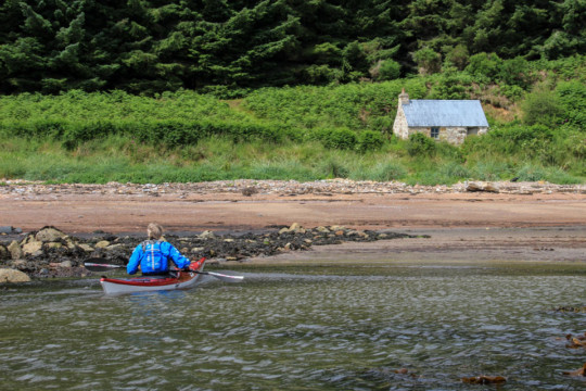 Landing at Eathie Salmon Station Sea Kayak Sutors Stacks Eathie Salmon Station