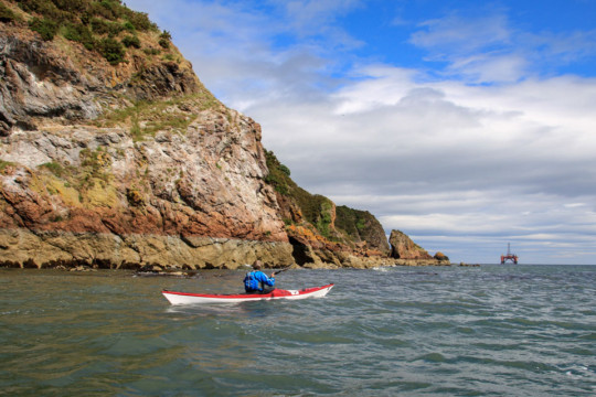 Approaching Sutors Stacks Sea Kayak Sutors Stacks