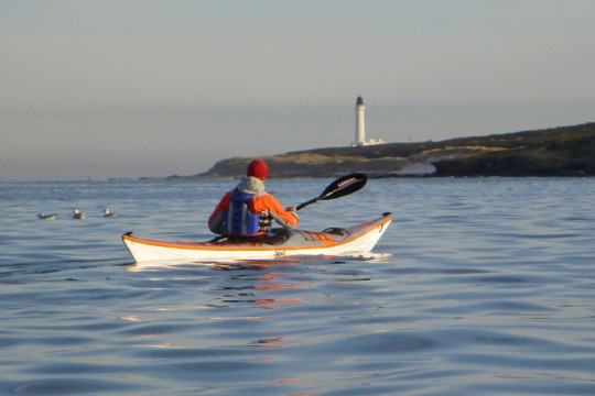 Lighthouse at Lossiemouth Sea Kayak Burghead to Lossiemouth