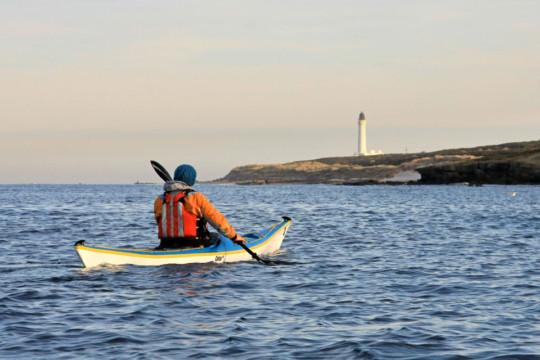 Lighthouse at Lossiemouth Sea Kayak Burghead to Lossiemouth Lighthouse