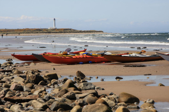 Lossiemouth Lighthouse Sea Kayak Burghead to Lossiemouth