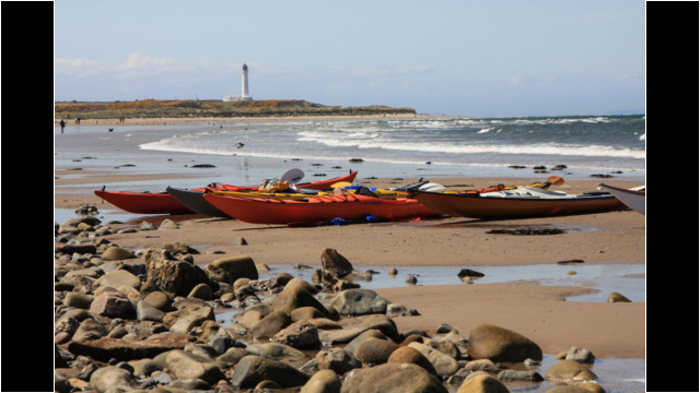 Lossiemouth Lighthouse Sea Kayak Burghead to Lossiemouth