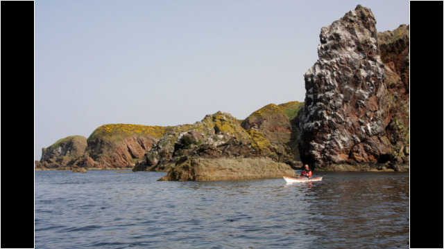 Cliffs near Tronach Head Sea Kayak Bow Fiddle Rock