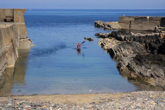 Sandend Harbour Sea Kayak Bow Fiddle Rock Sandend
