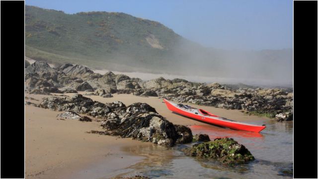 Landing at Strathmarchin Bay Sea Kayak Redhythe Point Strathmarchin Bay